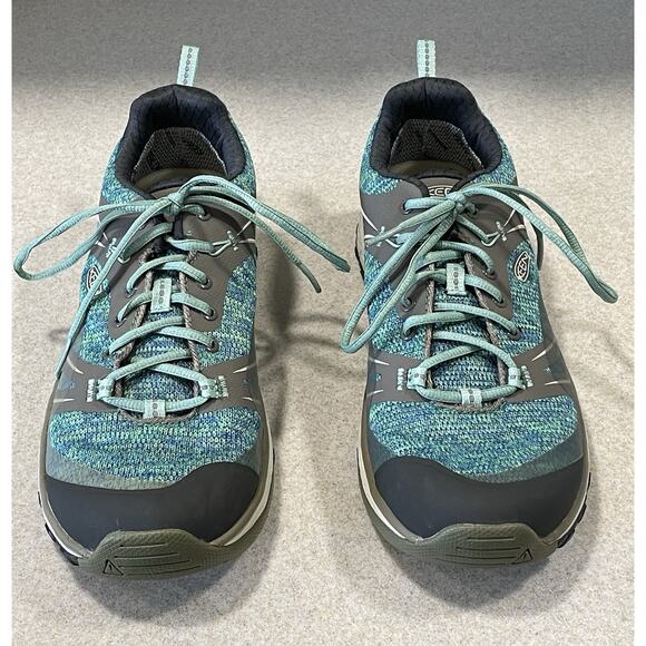 KEEN Dry Terradora Low Sneakers Blue Green Waterproof Hiking Trail Shoe Womens-8 - Picture 2 of 12